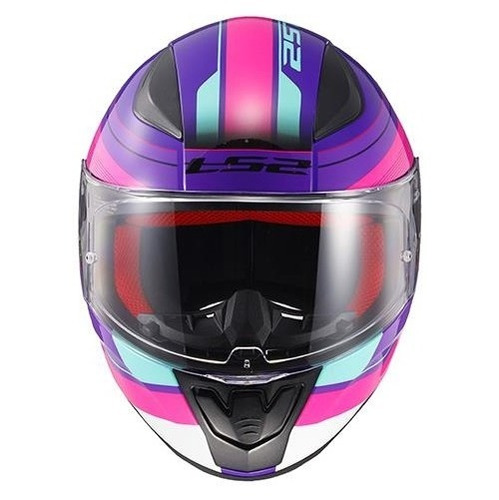 Casco Cerrado Ls2 Rapid Graphic M Ros/mor/turq/bco Ff353