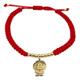 Pulsera Bolitas Mafalda Chica Plata 925 Baño Oro 24k R