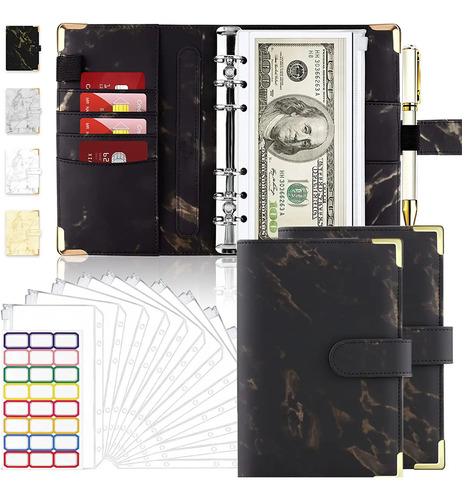 2pcs Cartera Organizadora Gastos Cuaderno A6 Libreta Gastos