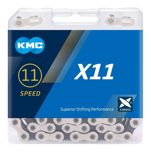 Corrente Kmc X11 Silver 118 Elos 1x11 V 2x11 V Mtb Speed