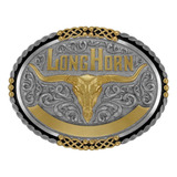 Fivela Country Masculina Longhorn Cowboy Tam Ug 14265f Nd
