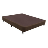 Base Sommier Linho Marrom Casal (138x188x23) Linho - Ortobom