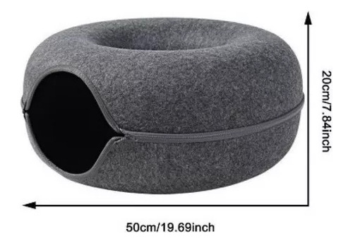 Túnel Médio Cama Casinha Para Gatos Pet - Tam Médio