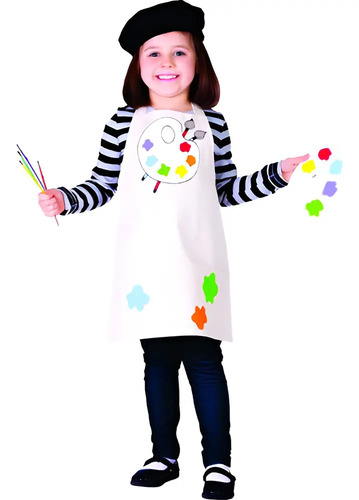 Fwefww Artista Talentosa Para Niñas Pintora Infantil Disfraz De C