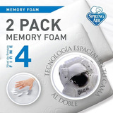 Almohada Spring Air 2 Pack Memory Foam Blanco Estandar