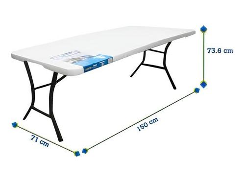 Mesa Plegable Life Time Portafolio 1.5 Metros