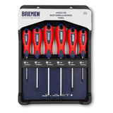 Juego Destornilladores Torx 6 Pz Profesional T6 A T30 Bremen