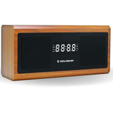 Caixa De Som Rádio Relógio Bluetooth Goldship Vintage Retrô