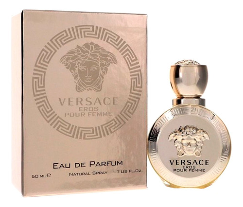 Versace Eros Eau De Parfum 50ml Feminino + Amostra De Brinde