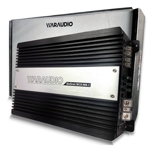 Amplificador Waraudio Hellcat900.1 900 W 1 Ohm Bajo Subw