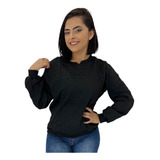 Blusa Manga Longa Feminina Sem Capuz Taihe