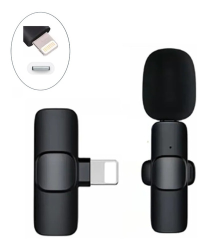 Microfone Lapela Wireless Sem Fio Para iPhone iPad Lightning