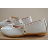 Zapato Guillermina Bautismo Fiesta - Talle 25 Blanco