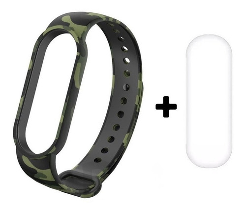 Pulseira Para Xiaomi Mi Band 5/6 Sport Silicone + 1 Película