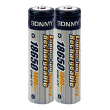 Pack 2 Bateria Pilas Recargables 18650 4800 Mah 3.7v Sdnmy