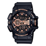 Reloj Casio G Shock Ga400gb 1a4 Dorado/negro/rosa Métrico