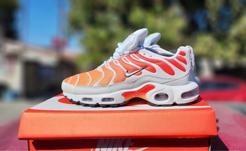 Airmax Plus White And Orange Talla 27.5cm