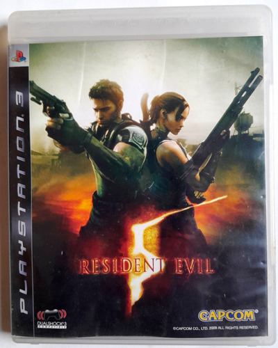 Jogo Resident Evil 5 Capcom Capa Dupla Ps3 Original Fisicocd