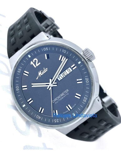 Reloj Mido All Dial Jumbo Gris Caucho Negro