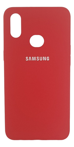 Estuche Protector Silicone Case Para Samsung A10s Rojo