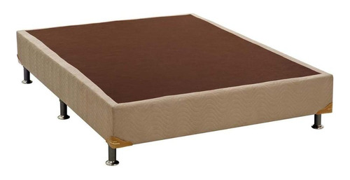 Cama Box Base Casal Suede Bege (128x20)ortobom