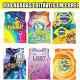 900 Abadás Editáveis Em Corel Carnaval 2021