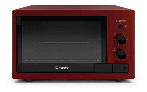 Forno De Bancada Elétrico Mueller Fratello 44l Vermelho 220v