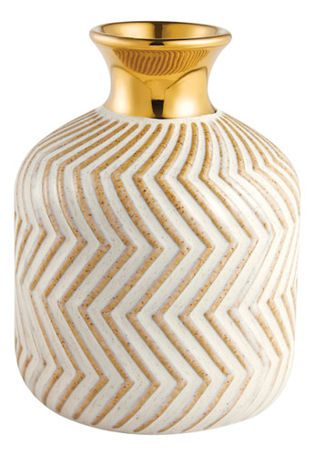 Vaso Decorativo De Mesa Moderno Geométrico Em Cerâmica