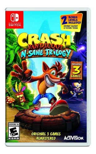 Crash Bandicoot N Sane Trilogy Nintendo Switch - Audiojuegos