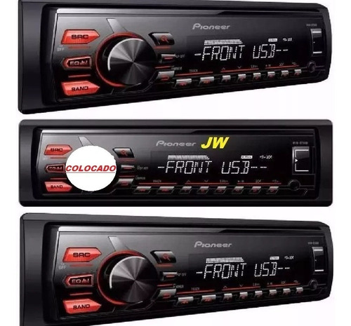  Stereo Pioneer Usb Mvh 85 Auxiliar Desmontable Colocado