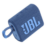 Caixa De Som Portátil Bluetooth Jbl Go 3 Eco Azul 