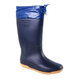 Bota De Lluvia Con Cuello Náutica Goma Impermeable 39/44