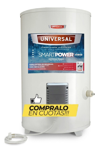 Termotanque Universal 60 Litros Eléctrico