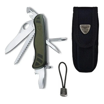 Victorinox Navaja Soldado Suizo, Verde, 10 Usos Y Funda Color Verde | Meses sin interés