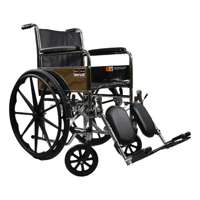 Silla de Ruedas Manual Everest & Jennings Cromada Eleva Piernas Plegable | Envío gratis