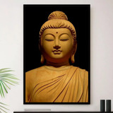 Quadro Buda Budista Budismo Estatua Decorativo A4 23x33cm