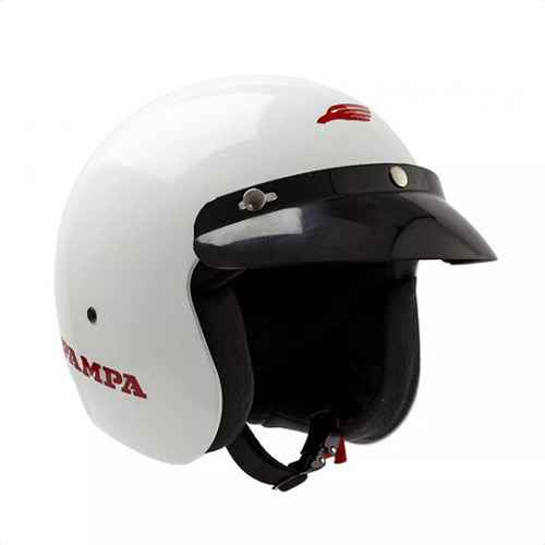 Casco Para Moto Abierto Halcon Pampa Blanco Talle Xl