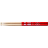 Par De Baquetas 5b Largo 16 Pulgadas Vic Firth 5bvg Color Madera/rojo