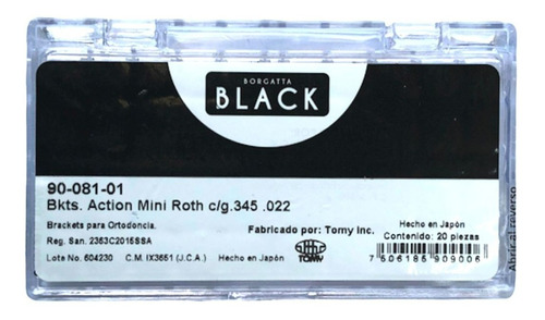 Brackets Black Duo Roth .022 Glint Borgatta