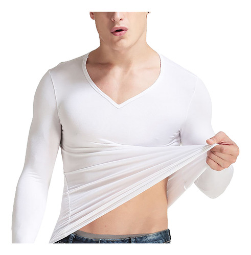 Ropa Interior Térmica Delgada G Slim Para Hombre, Cuello En