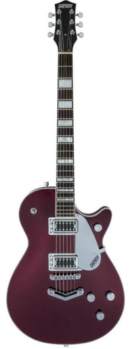 Guitarra Eléctrica Gretsch Electromatic G5220 Jet Bt De Caoba Dark Cherry Metallic Brillante Con Diapasón De Nogal Negro