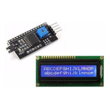 Display Lcd 16x2 1602 Com Back Azul + Modulo I2c Pic Arduino