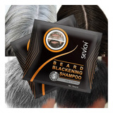  Tinte Negro Barba Shampoo Natural Pigmento X 10 Sobres 15ml Tono Pelo - Cabello