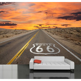 Adesivo Estrada Rota 66 Asfalto Deserto 3,70x2,60m Gg560