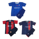 Kit 5  Uniforme Infantil Futebol Camisa E Short Atacado Esc