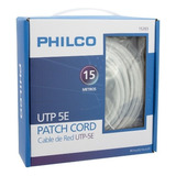 Cable De Red 15 Metros Upt Cat 5e Philco En Caja Calidad