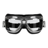 Óculos Aviador Retro Motociclista Goggles Sky Cromado Vintag
