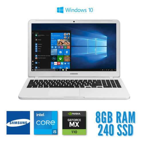 Notebook Samsung Essentials Np350xaa I5 8th 8gb 240ssd - W10