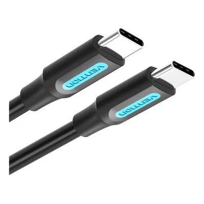 Cable Cargador Usb Tipo C Vention Carga Rapida 100w Largo 1m Negro | MercadoLibre