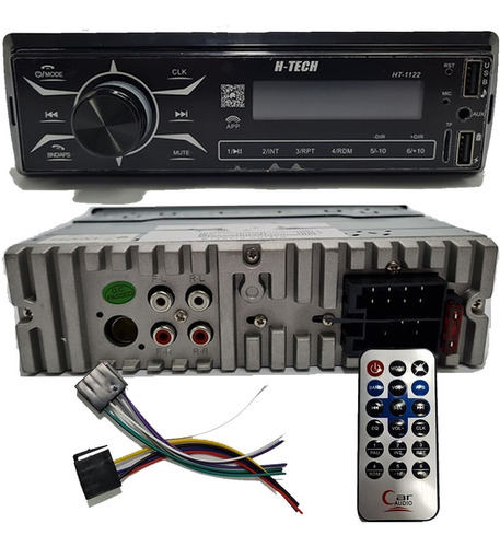 Radio Som Automotivo Bluetooth Usb Card Sd Aux Fm Mp3 H-tech Ht-1122